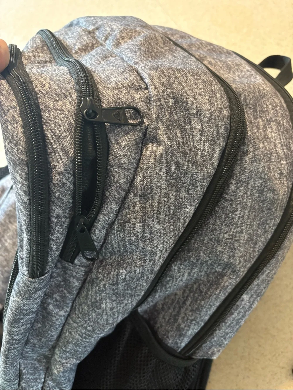 adidas Gray Heather and Black Men's Backpack